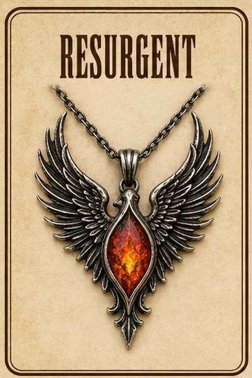 RESURGENT – We Knew Hell But Chose Not to Stay, “I Remain” Copper Bar Necklace, Pearl & Hematite Dangle Pendant, Handmade Rustic Survivor.