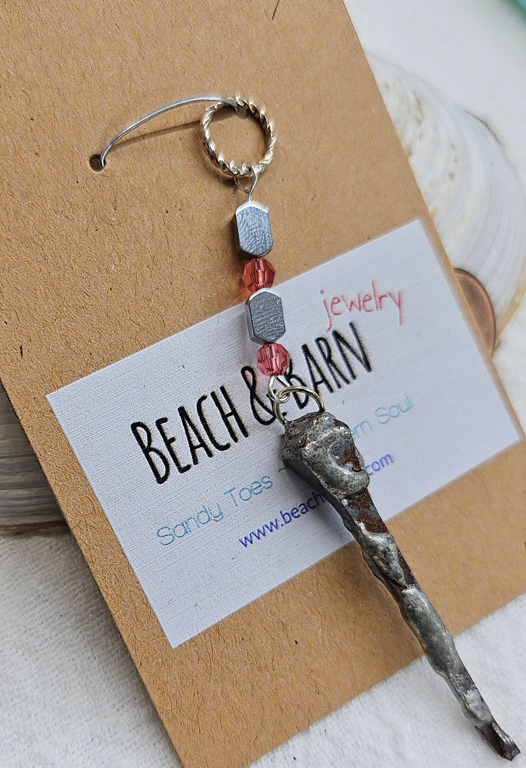 Stylish Silver Solder Horse Shoe Nail Pendant for Luck  Charm - Unique Jewelry Statement