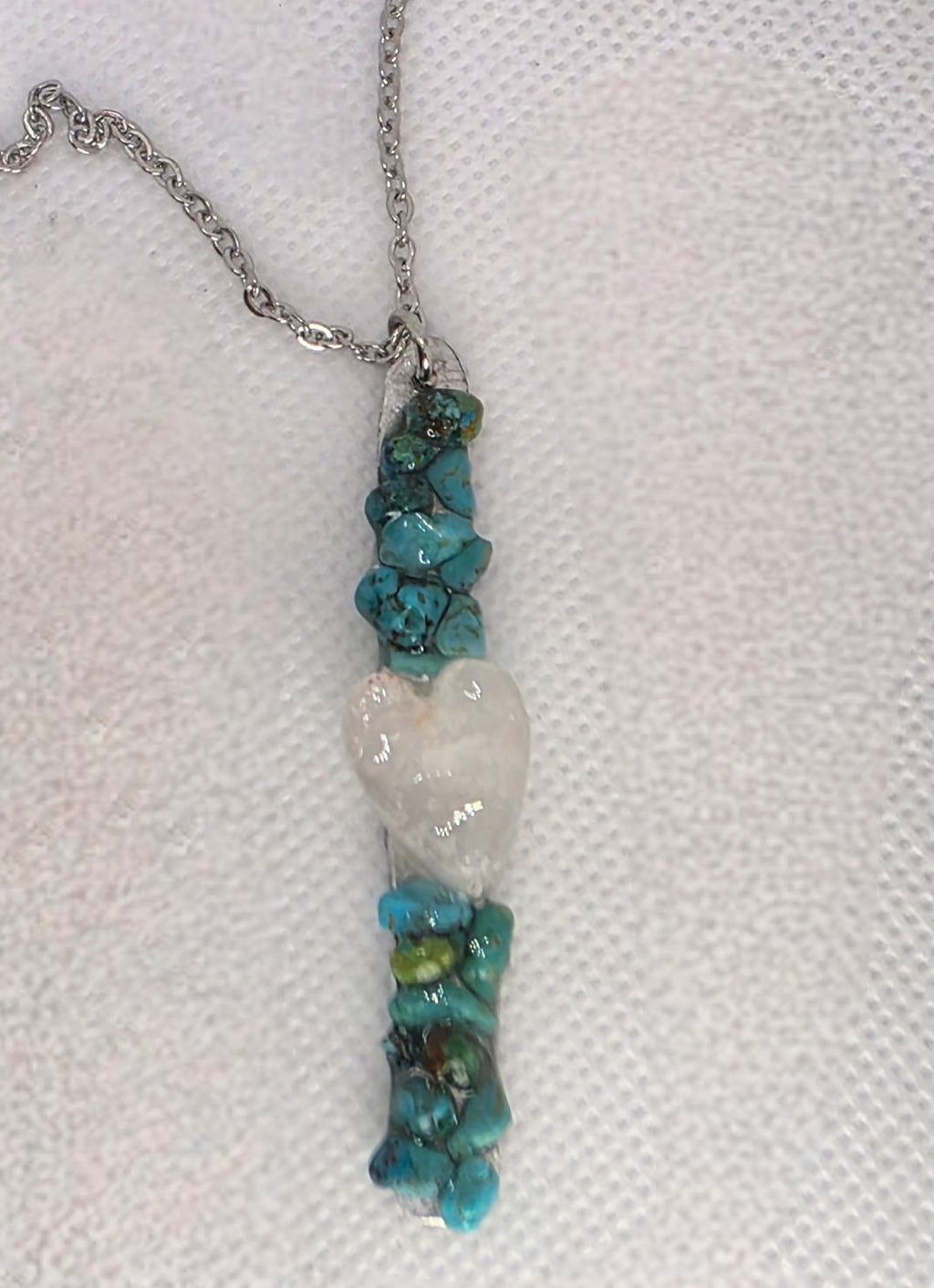 Turquoise & Quartz Heart with Attitude