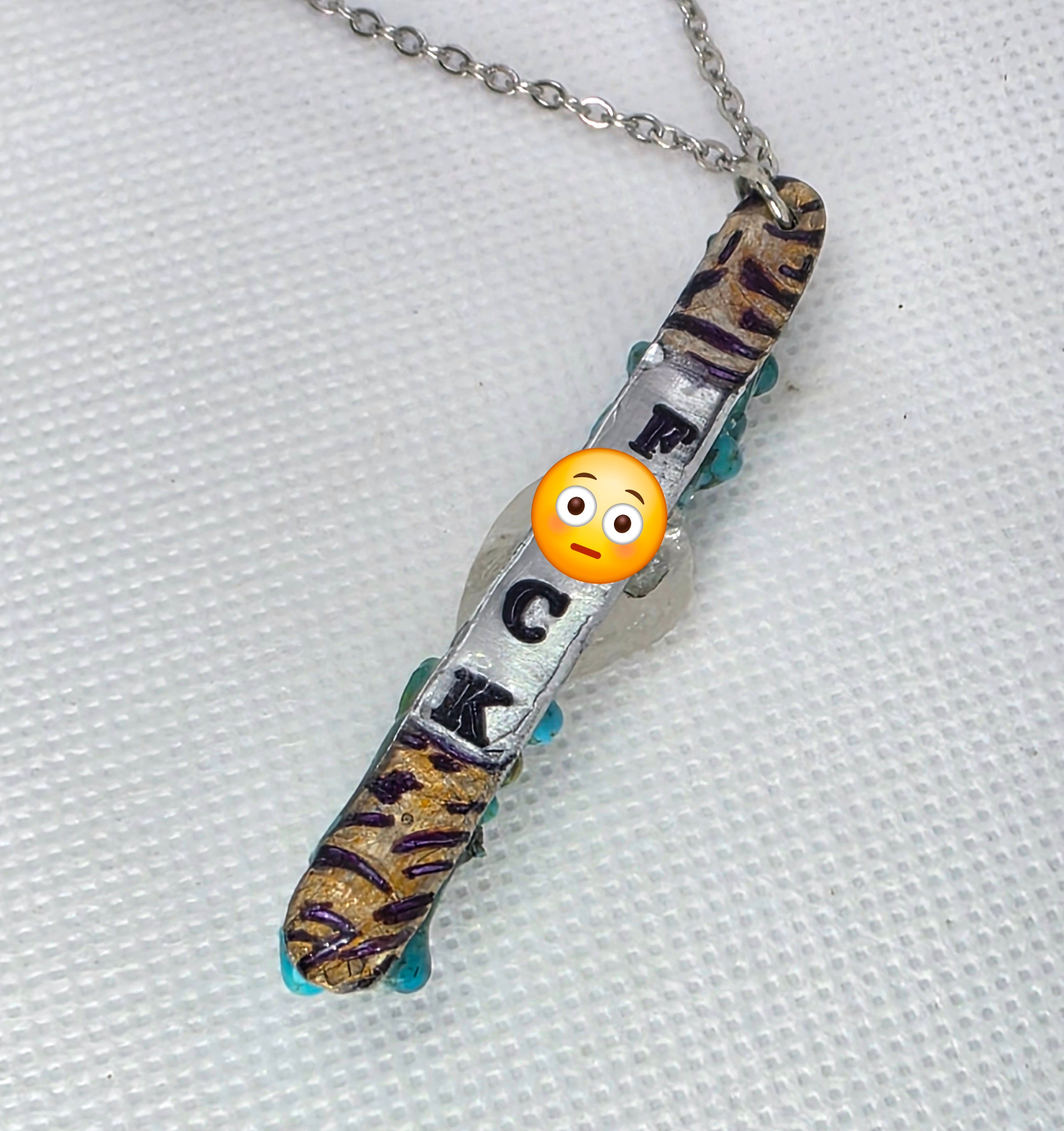 Turquoise & Quartz Heart with Attitude