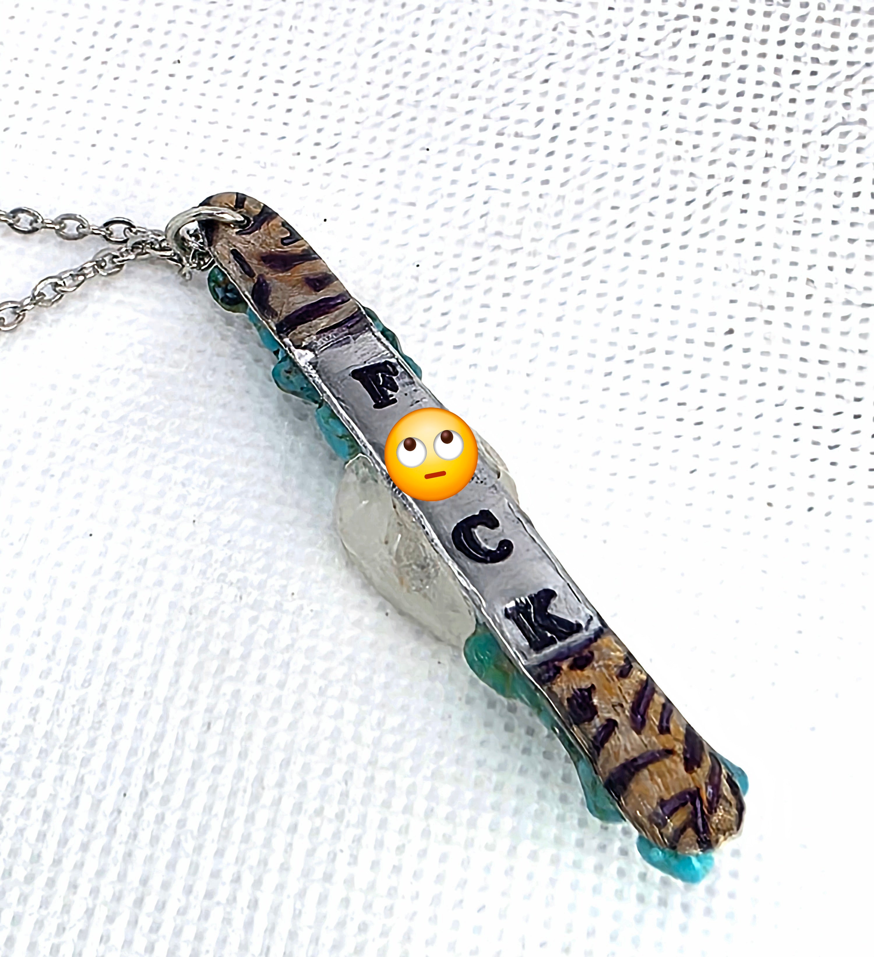 Turquoise & Quartz Heart with Attitude