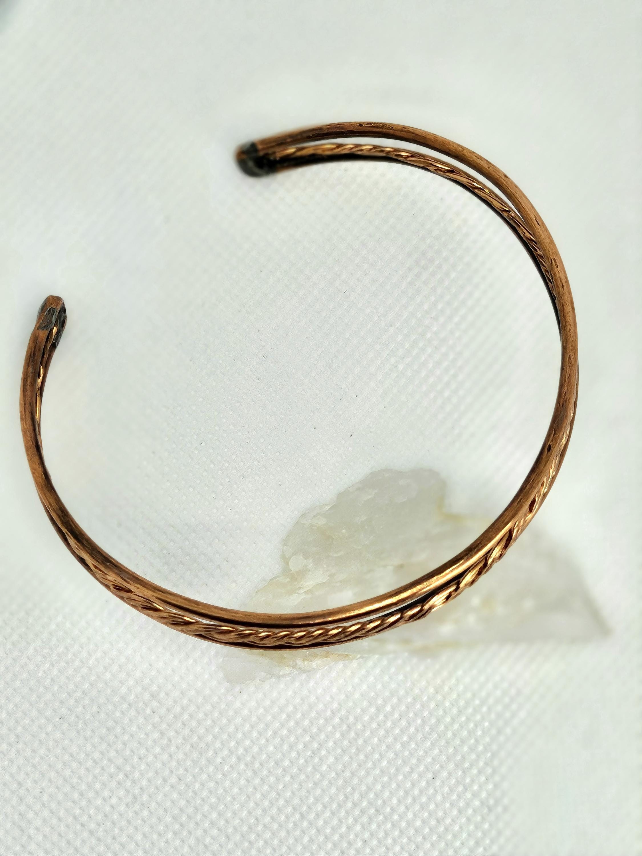 Handmade Raw Copper Twist Cuff Bracelet for Rustic Boho Style Unique Gift with FREE Shipping Perfect for Everyday Wear