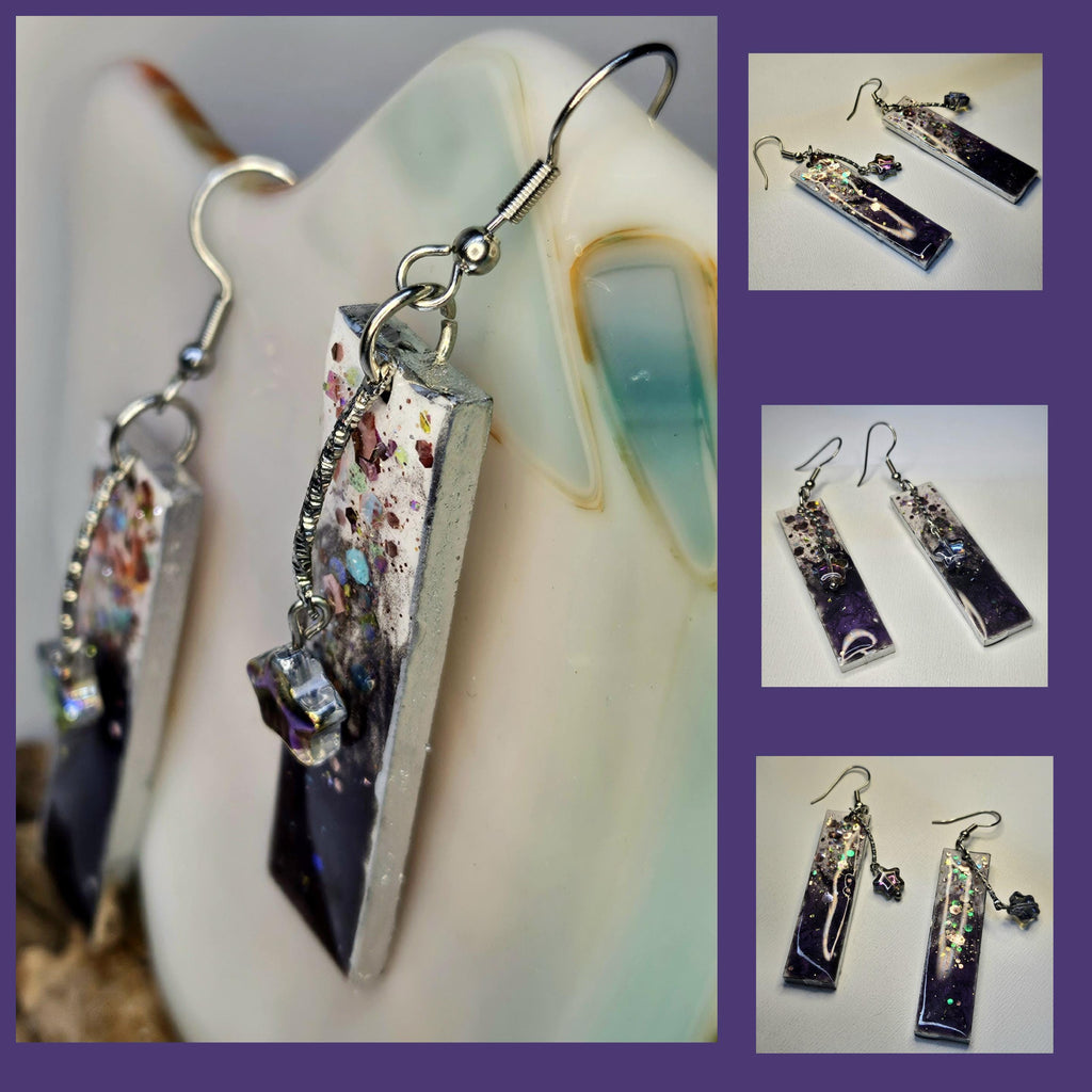 Wood  Star Charm Earrings - Rustic Boho Handmade Jewelry Gift for Her - Nature-Inspired Accessory with Free Shipping  Unique Statement