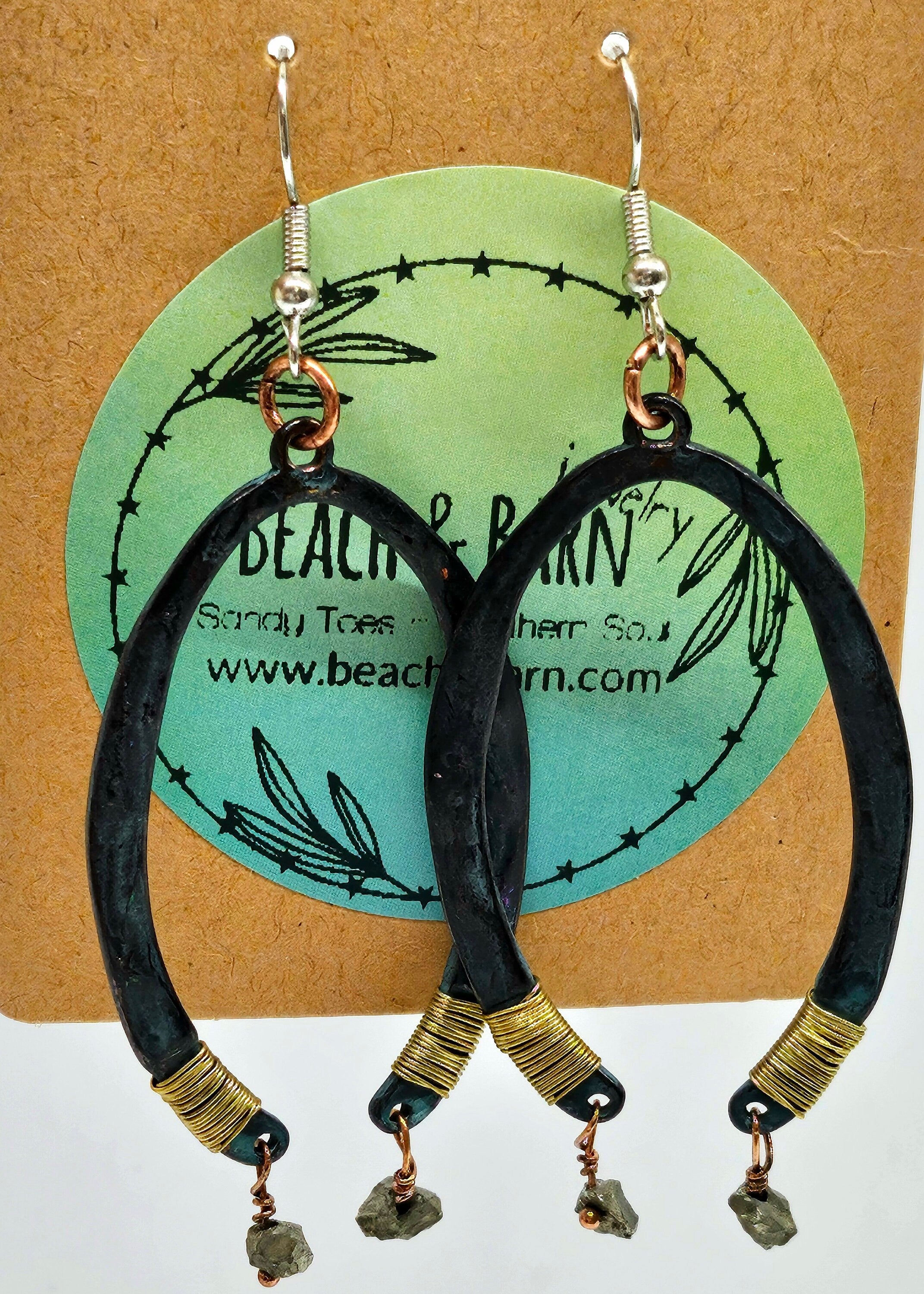 Textured Metal  Wire Wrapped Dangle Earrings for Stylish Everyday Wear Lightweight  Comfortable Fashion Jewelry