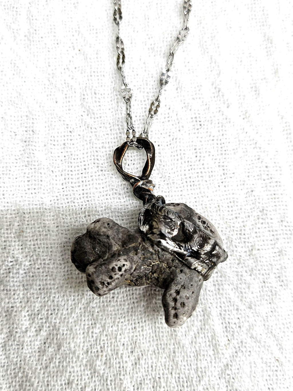 Hawaiian Black Coral Pendant Necklace - Rustic Boho Handmade Jewelry Gift for Her - Unique Statement Piece with FREE SHIPPING