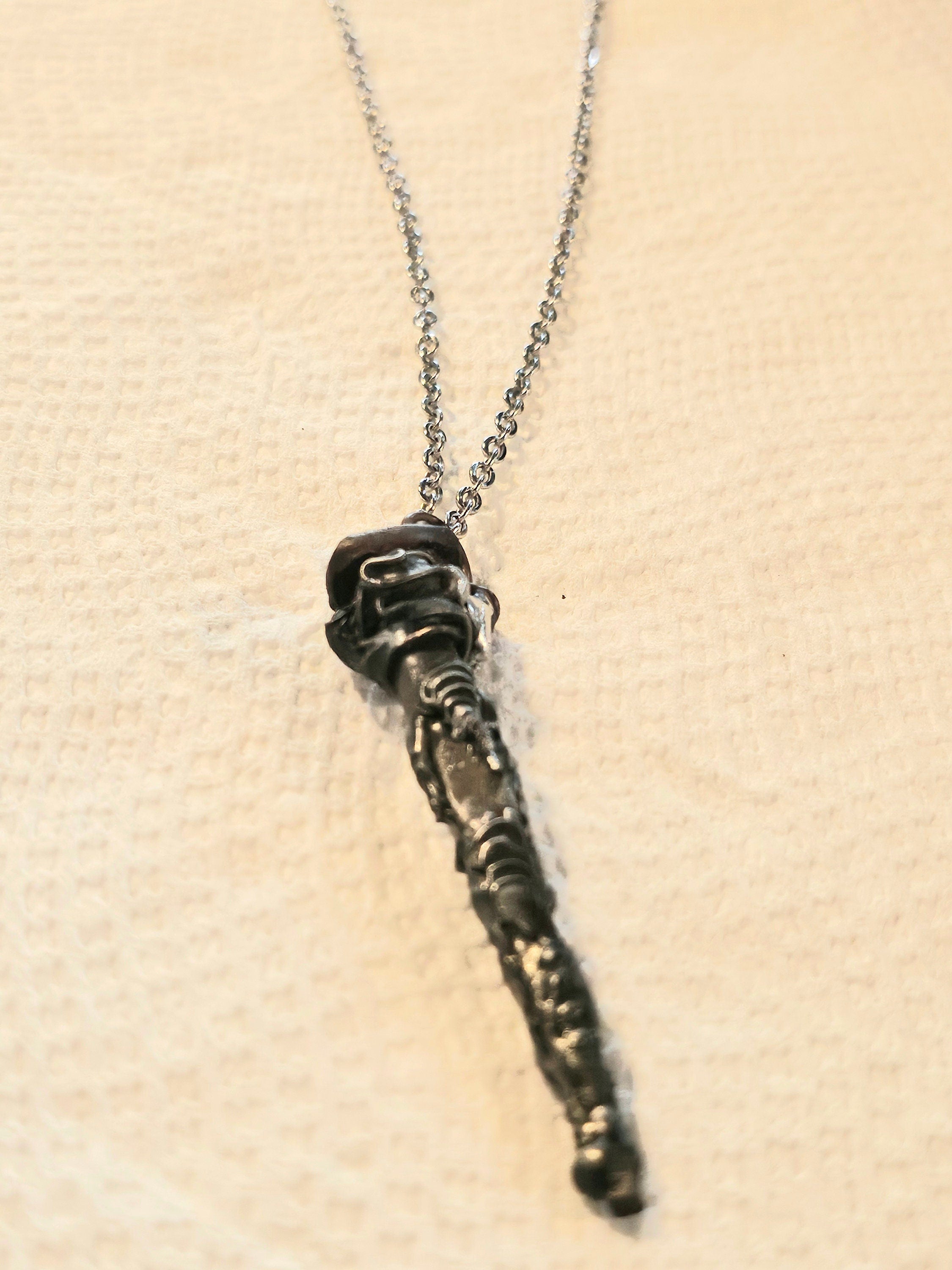 Silver Solder Horse Shoe Nail Pendant on Stainless Steel Chain for Horse Lovers Rustic Jewelry Accessory Unique Gift Idea