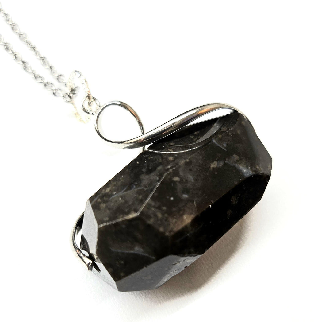 Bronzite Faceted Rough Pendant Rustic Boho Handmade Jewelry Gift for Her with FREE Shipping  Unique Statement Piece for Weddings Beach Days