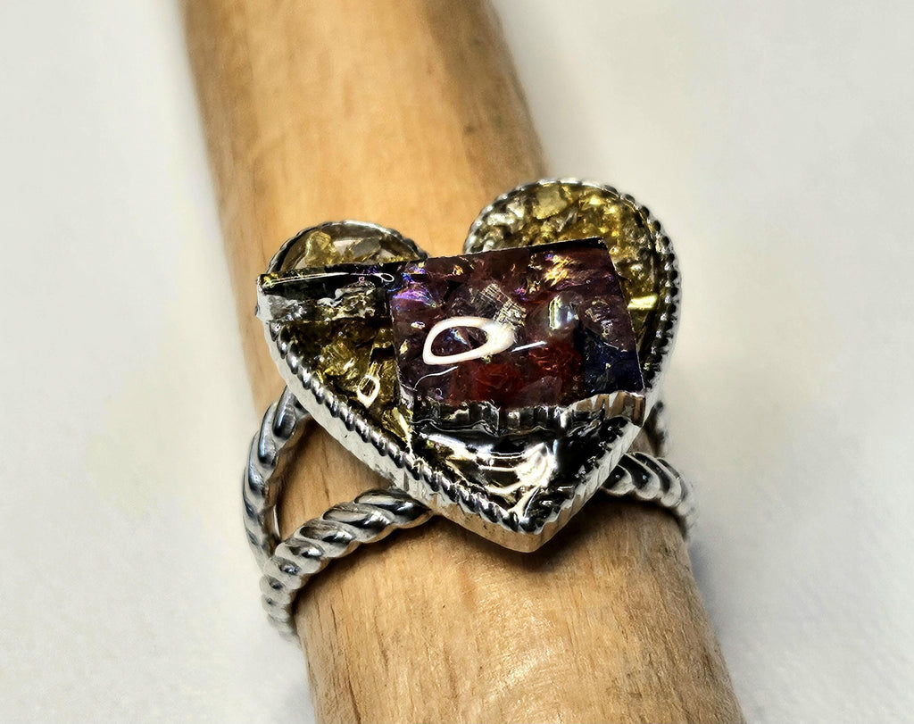 Oklahoma State Stainless Steel Ring - Rustic Boho Handmade Jewelry Gift for Her - Unique Statement Piece for Everyday Wear