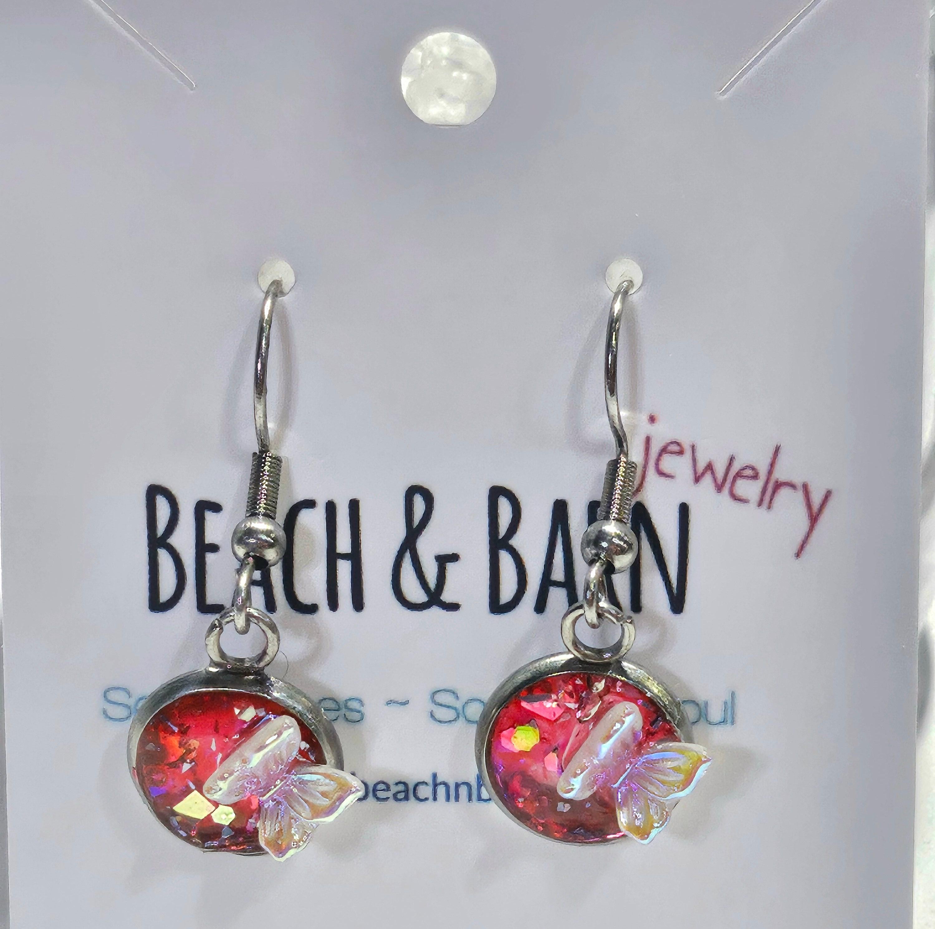 Handmade Rustic Boho Butterfly Earrings for Women - Unique Jewelry Gift with Free Shipping - Perfect for Weddings  Everyday Wear 301