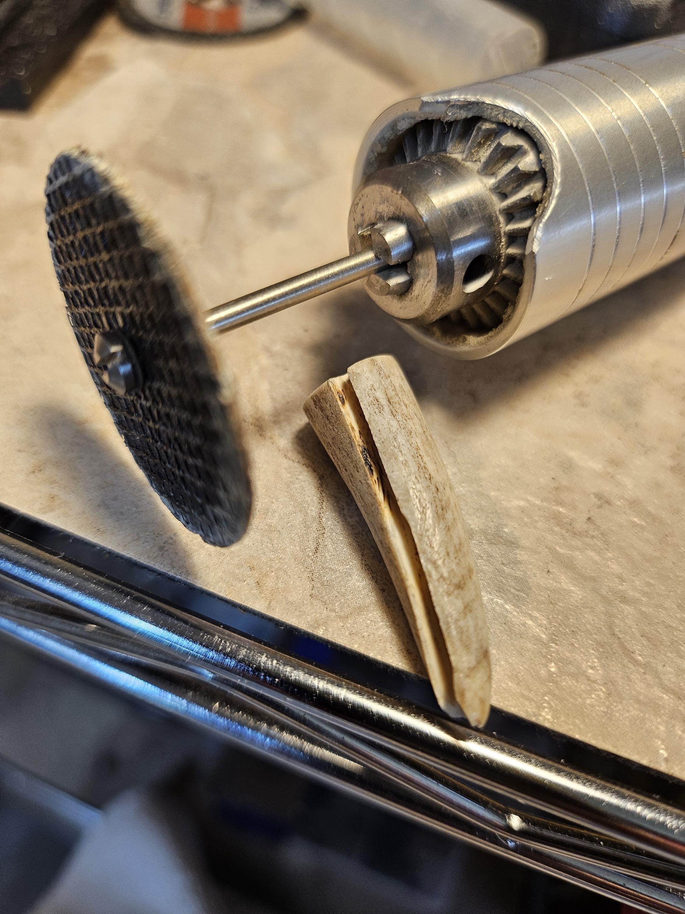 Handmade Rustic Boho Split Deer Antler Tine  Leather Earrings with Turquoise and Gemstones - Unique Gift for Her Free Shipping