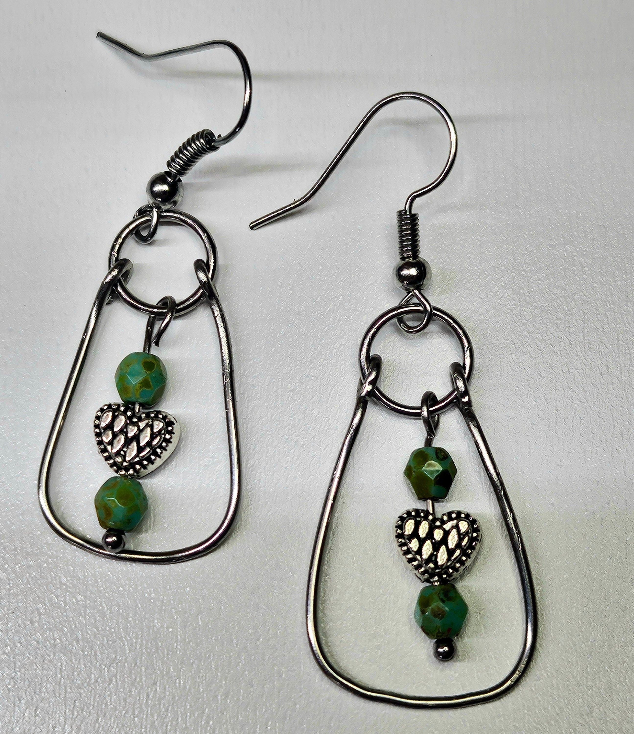 Faceted Czech Glass Earrings with Stainless Steel Hooks  Vibrant Colorful Wire Dangle Jewelry for Any Occasion
