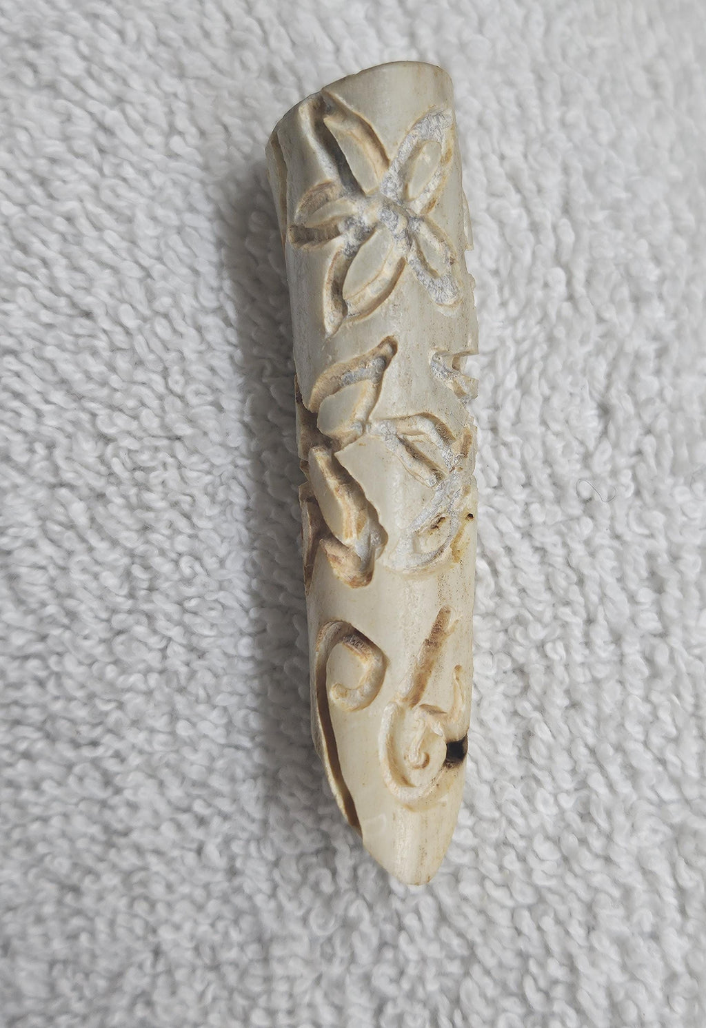Handcarved Natural Deer Antler Point Pendant  Rustic Boho Handmade Jewelry Gift for Her  Free Shipping  Unique Nature-Inspired Design