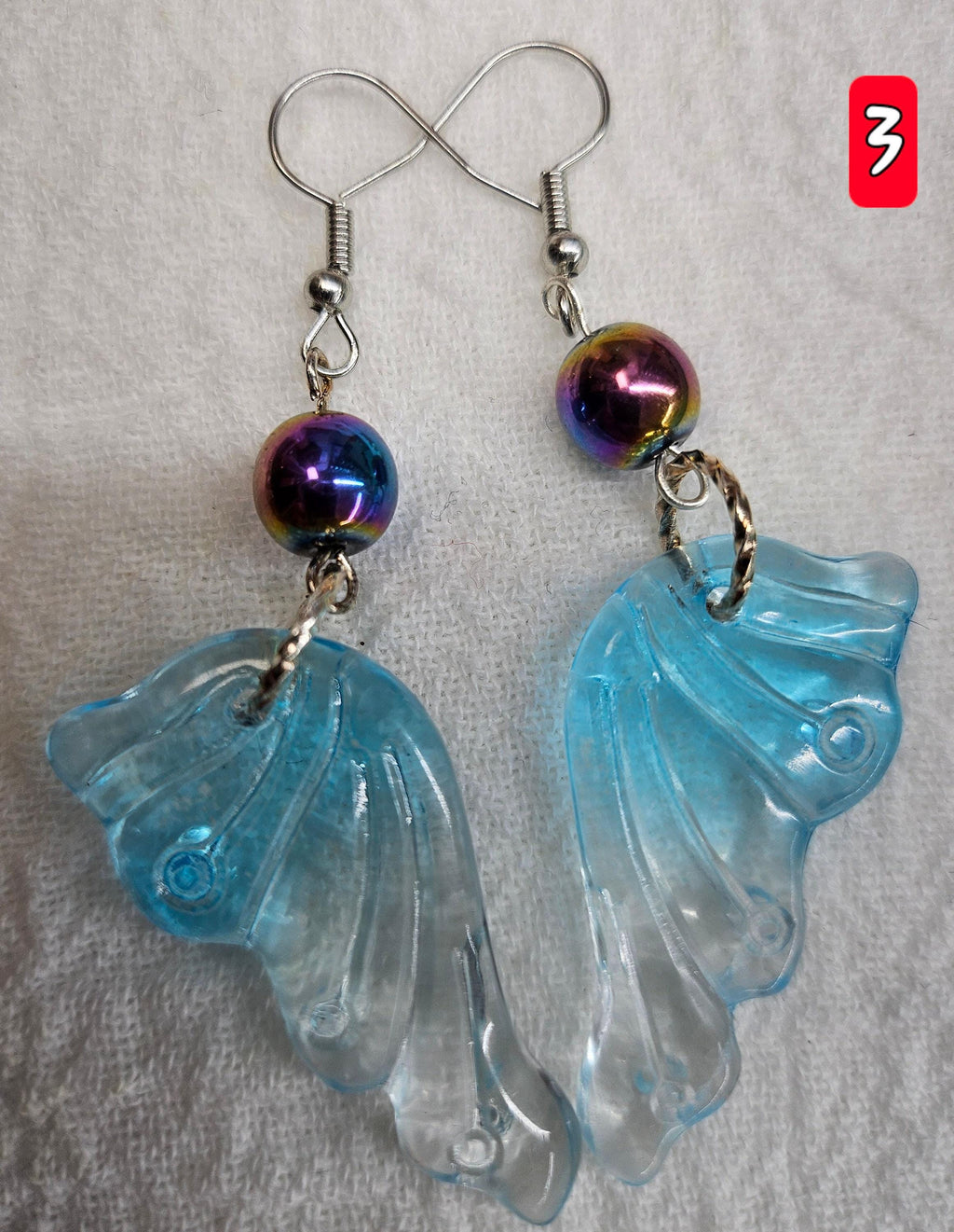 Handmade Resin Angel Wing Earrings for Boho Style Everyday Wear  Unique Rustic Jewelry with FREE Shipping
