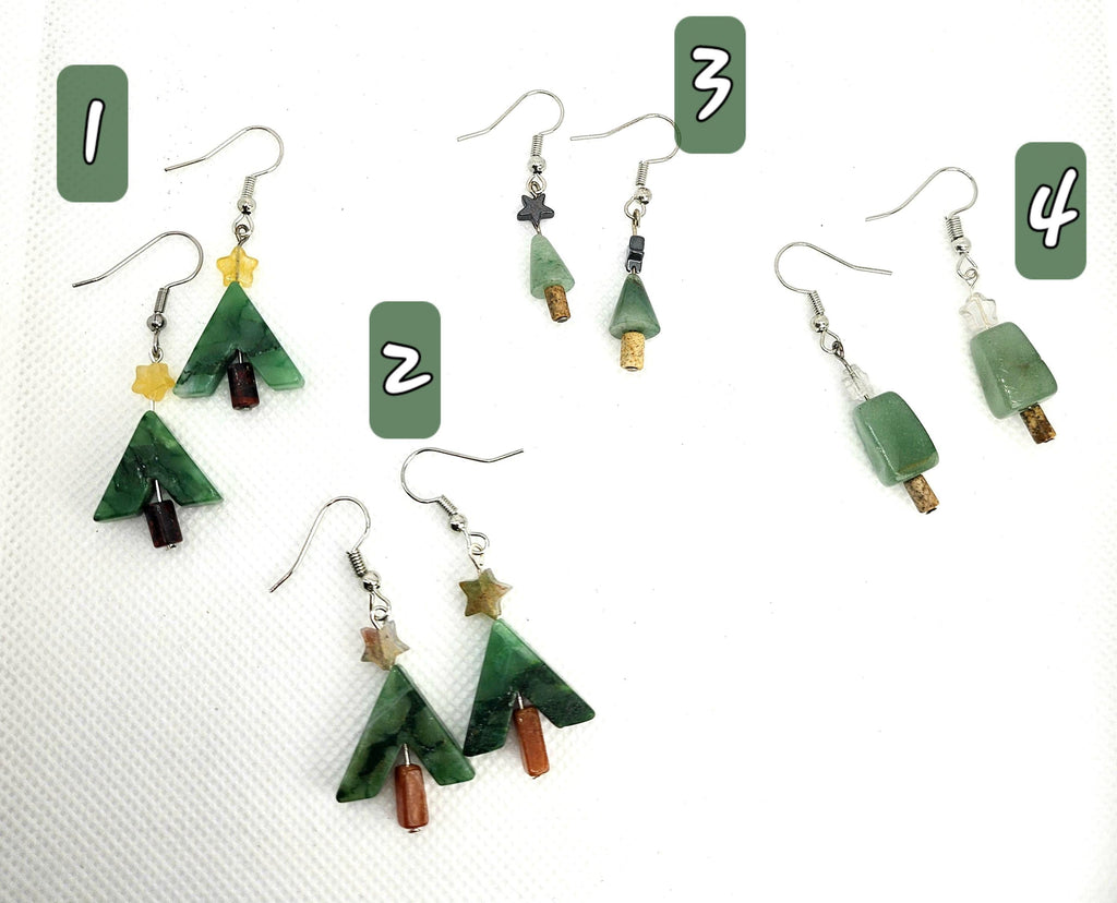 Green Aventurine Drop/Dangle Earrings Rustic Boho Handmade Jewelry Gift for Her Free Shipping | Rustic Boho Jewelry #326