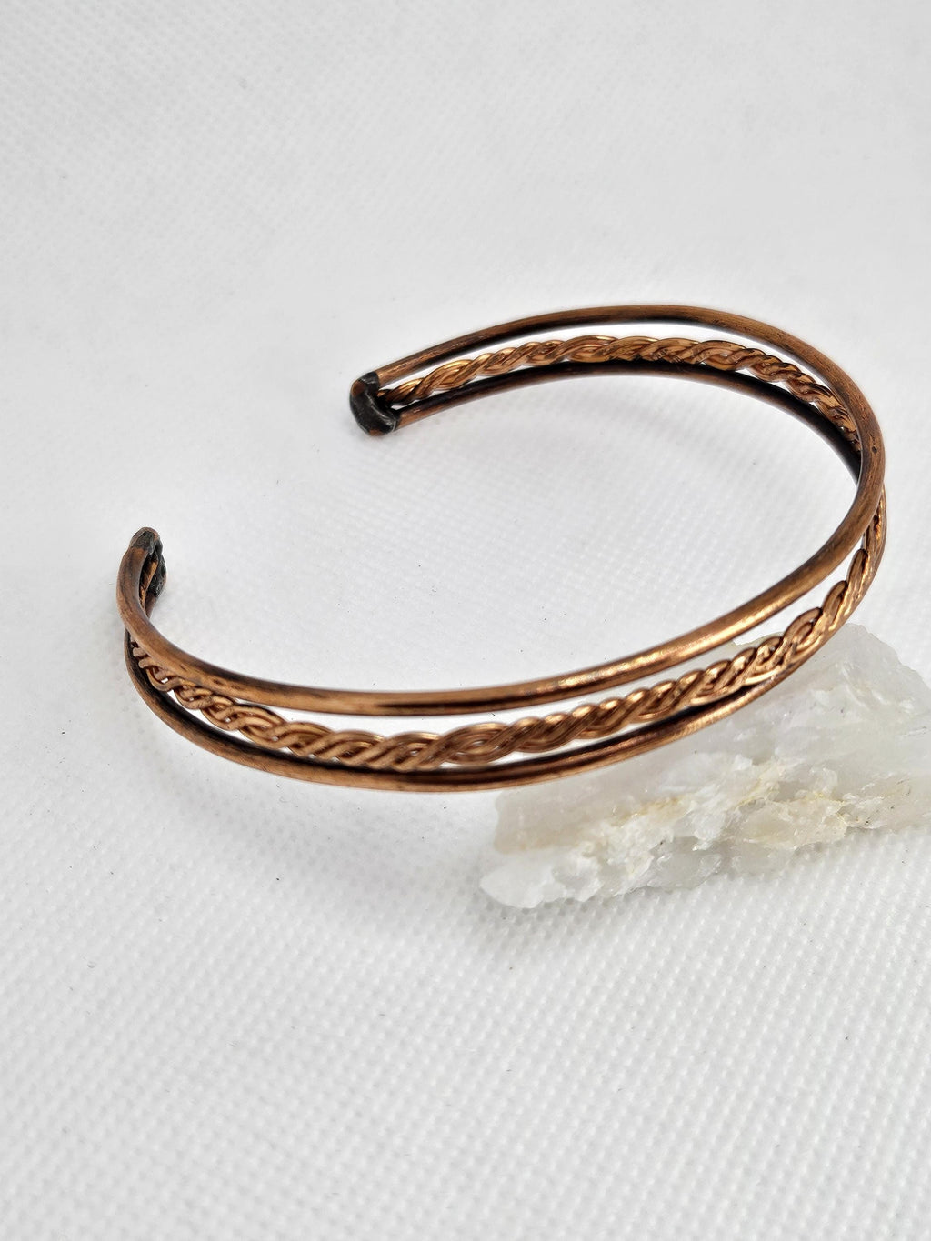 Handmade Raw Copper Twist Cuff Bracelet for Rustic Boho Style Unique Gift with FREE Shipping Perfect for Everyday Wear