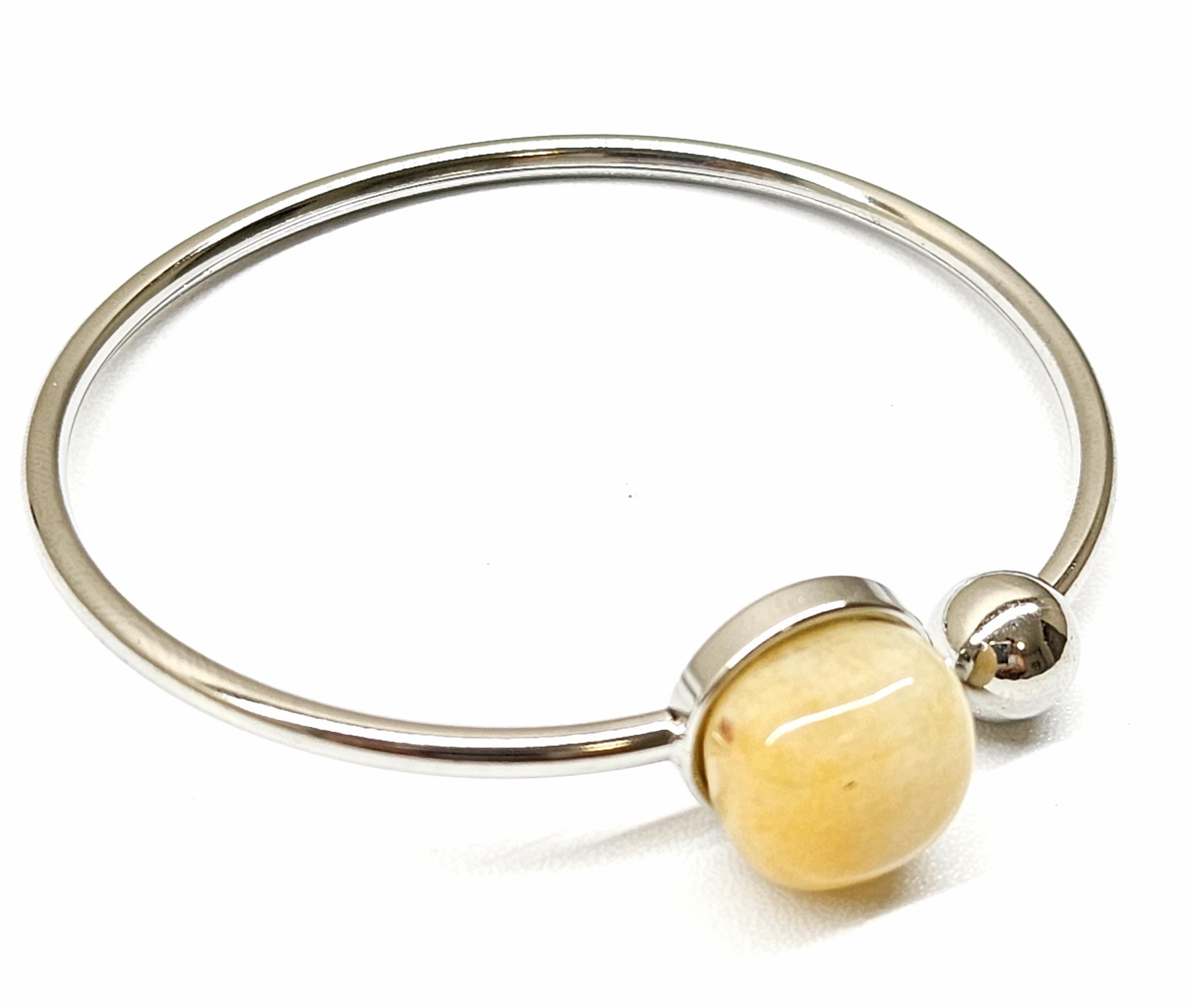 Yellow Aventurine Stainless Steel Adjustable Bangle Bracelet for Courage Self-Belief Cheerful Gemstone Accessory