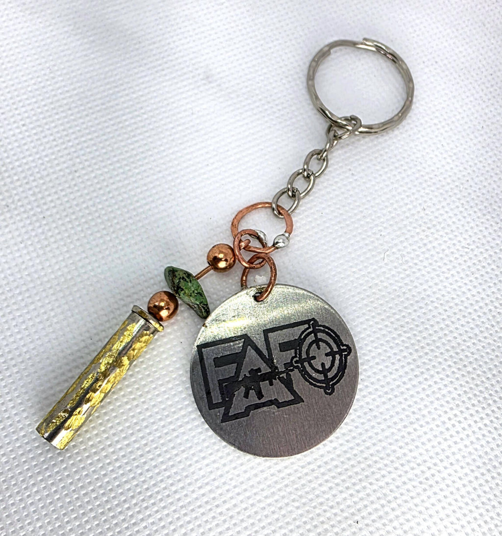 Brass Bullet, gift for him, real Brass empty rounds, hunting jewelry, key ring, key chains Brass Bullet Keychain, Gift for Him, Hunting