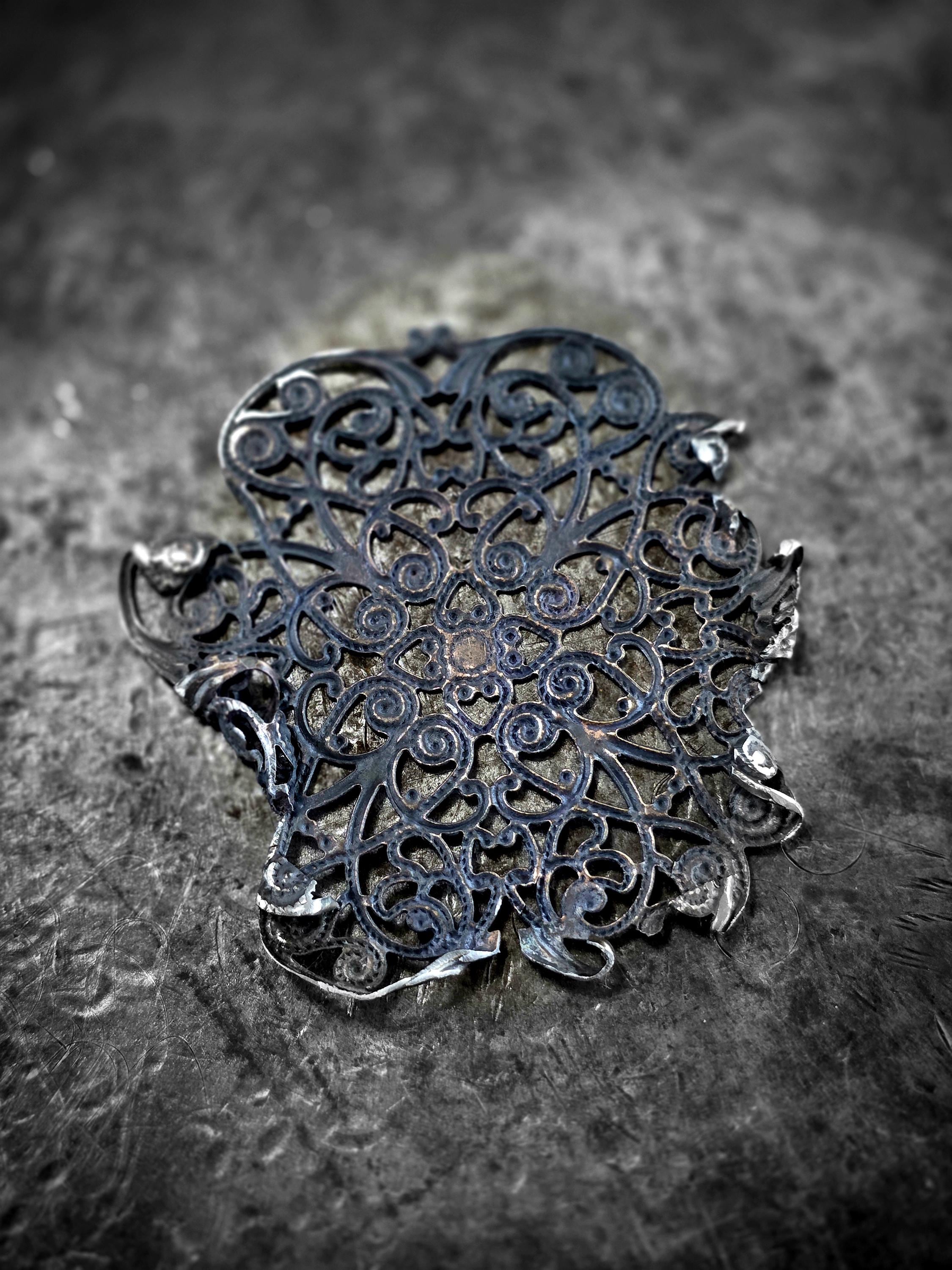 Wing of War – Copper Resin Pendant Necklace, UNBROKEN Trophy Shield, Raw Butterfly Wing Necklace, Handcrafted Rustic Jewelry, handmade