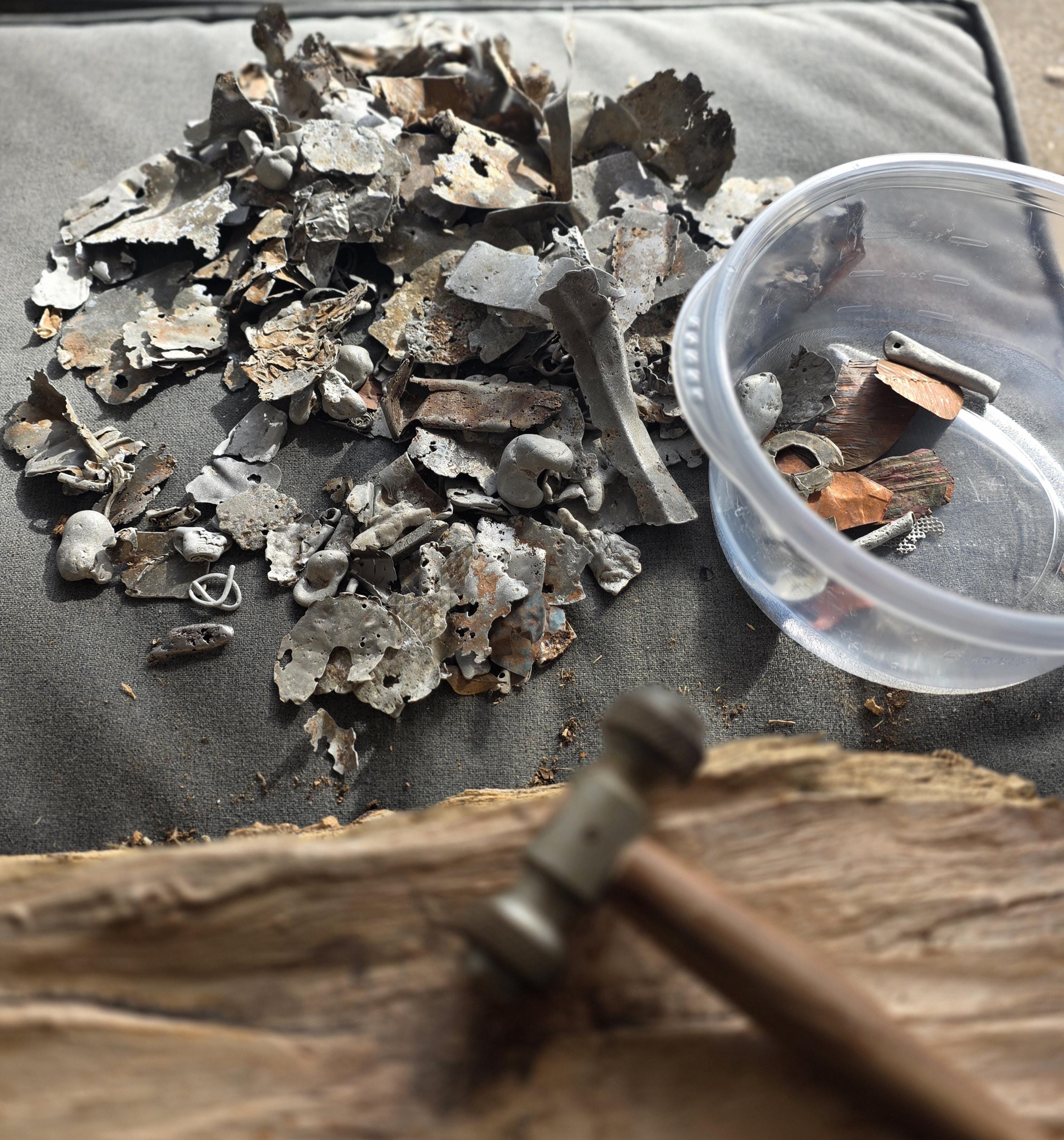 The Warrior’s Tear Pendant – UNBROKEN Kaua’i Aluminum Relic Necklace, Handmade Men’s Warrior Jewelry, Leather Cord, Hematite Closure