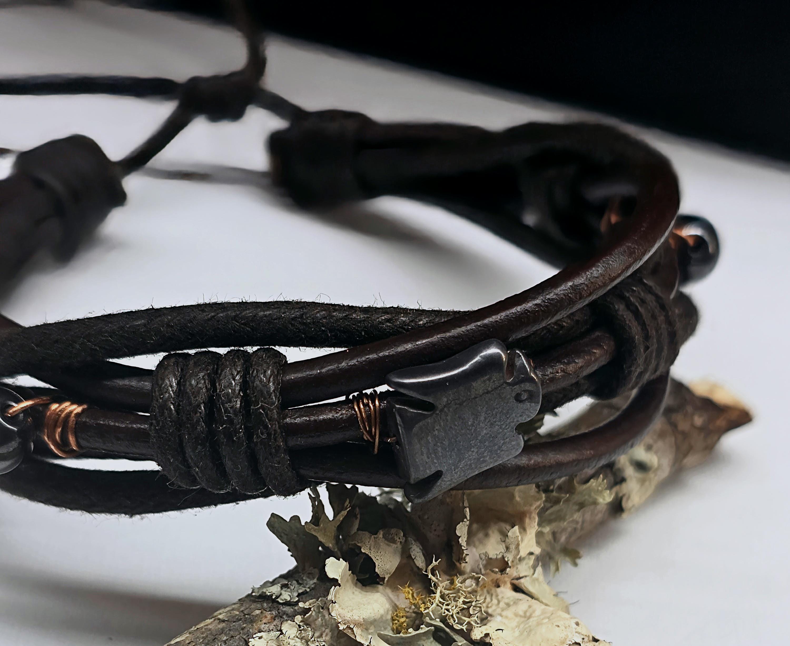 UNBROKEN Armor Bangle Bracelet – Handcrafted Copper Wire Stone Bracelet, Rustic Warrior Jewelry, Forged Strength,Survivor JewelryUnbroken