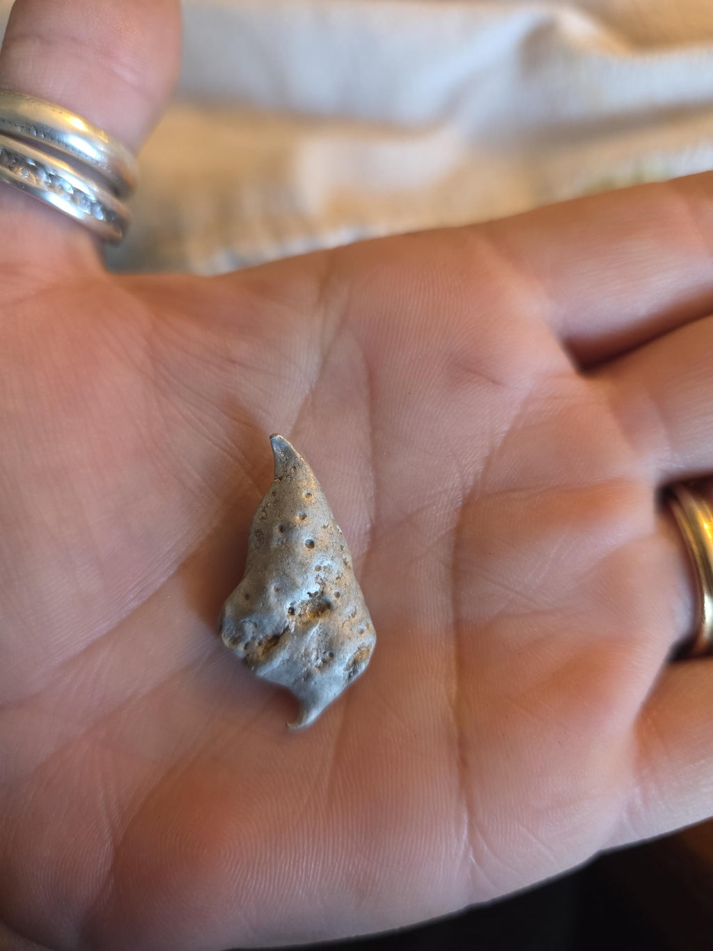 The Warrior’s Tear Pendant – UNBROKEN Kaua’i Aluminum Relic Necklace, Handmade Men’s Warrior Jewelry, Leather Cord, Hematite Closure