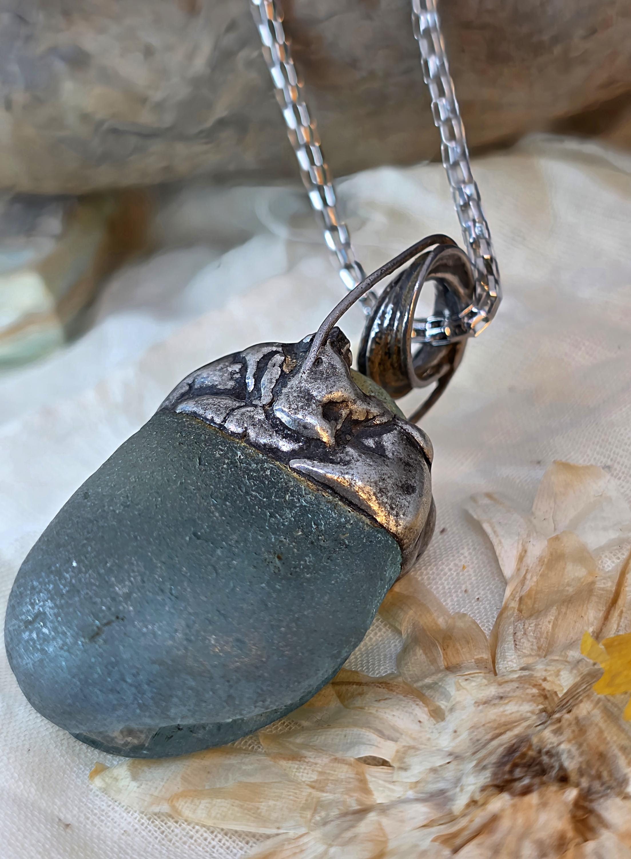 Survival Smoothed – UNBROKEN Kaua'i Hawai'i Sea Glass Pendant Necklace, Genuine Ocean-Tumbled Glass Talisman, Handcrafted Artisan Jewelry