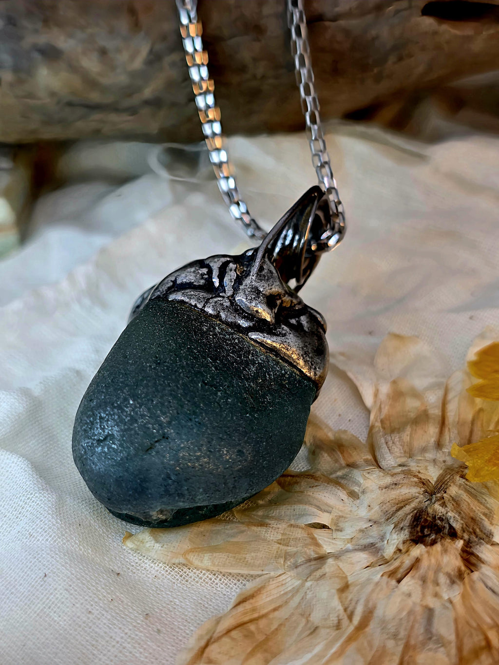 Survival Smoothed – UNBROKEN Kaua'i Hawai'i Sea Glass Pendant Necklace, Genuine Ocean-Tumbled Glass Talisman, Handcrafted Artisan Jewelry