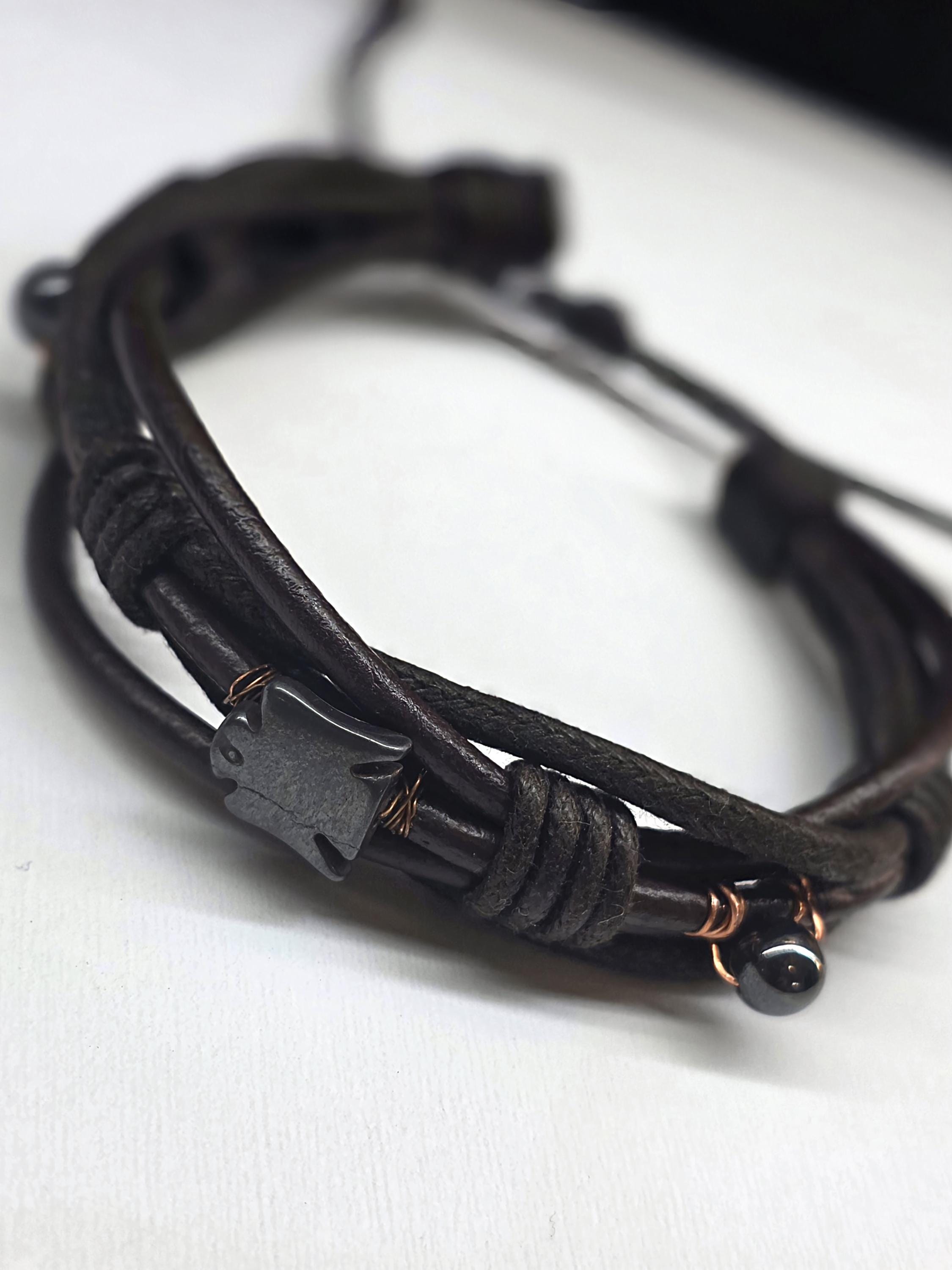 UNBROKEN Armor Bangle Bracelet – Handcrafted Copper Wire Stone Bracelet, Rustic Warrior Jewelry, Forged Strength,Survivor JewelryUnbroken