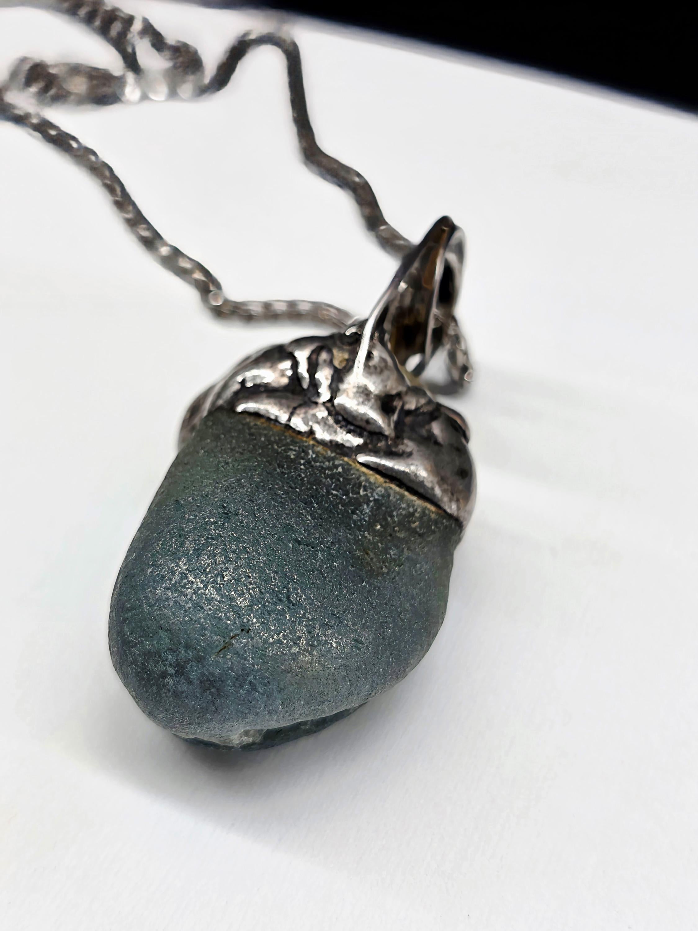Survival Smoothed – UNBROKEN Kaua'i Hawai'i Sea Glass Pendant Necklace, Genuine Ocean-Tumbled Glass Talisman, Handcrafted Artisan Jewelry